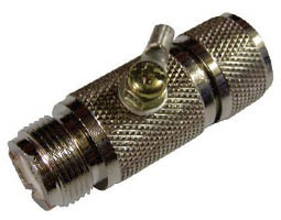 PL-259 σε SO-239 (PL αρσενικό σε θηλυκό) με Βίδα